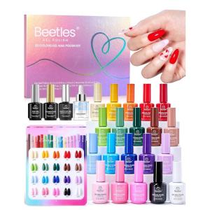 imagebeetles Gel Polish Set  EVeryday Muse Collection 20 Colors 15ML Pink Yellow Blue Spring Colors Gel Set with Base Top Coat Trendy Colors Uv LED Lamp Salon DIY at Home Nails Gifts for WomenEveryday Muse
