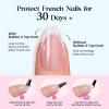 imageBeetles X Press French Tip Toenails  Charm French  Glossy Pink Short Square Press On Toe Nails  150 Pcs 15 Sizes Natural Salon Quality Gel Nail Tips For Women08M AlmondSummer Fruity Soda French