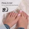 imageBeetles X Press French Tip Toenails  Charm French  Glossy Pink Short Square Press On Toe Nails  150 Pcs 15 Sizes Natural Salon Quality Gel Nail Tips For Women04S Square ToenailsCharm French