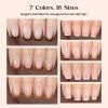 imageBeetles X Press French Tip Toenails  Charm French  Glossy Pink Short Square Press On Toe Nails  150 Pcs 15 Sizes Natural Salon Quality Gel Nail Tips For Women1S SquareMocca Mousse French