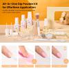 imageBeetles Nail Dip Powder Kit for Building An Apex Clear Dipping Powder with 2 in 1 Base Top Coat Activator Dip System Nail Extension Nail French Manicure Dip Manis Nail Art Kit for Nail StarterGilded Whisper