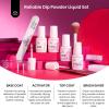 imageBeetles Nail Dip Powder Kit for Building An Apex Clear Dipping Powder with 2 in 1 Base Top Coat Activator Dip System Nail Extension Nail French Manicure Dip Manis Nail Art Kit for Nail StarterClear Pink