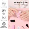 imageBeetles Nail Dip Powder Nude Color 201Oz57g Basic Natural Pastel Dipping Powder Crystal French Nail Art Starter Summer Manicure Salon DIY at Home LongLasting No Lamp Needed Oat MilkNatural Pink
