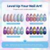 imageBeetles Cat Eye Gel Nail Polish Set 6 Colors Brown Purple Glitter Nude Sparkle Stunning Champagne Burgundy Gold lavender Magnetic Effect Nail U v Gel Polish Art Design Gifts for Women00Magical Swirl