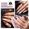 imageBeetles Cat Eye Gel Nail Polish Set 6 Colors Brown Purple Glitter Nude Sparkle Stunning Champagne Burgundy Gold lavender Magnetic Effect Nail U v Gel Polish Art Design Gifts for Women000Astrology Tarot