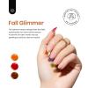imageBeetles Cat Eye Gel Nail Polish Set 6 Colors Brown Purple Glitter Nude Sparkle Stunning Champagne Burgundy Gold lavender Magnetic Effect Nail U v Gel Polish Art Design Gifts for Women000Fall Glimmer