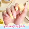 imageBeetles Neon Gel Nail Polish  Beetles Summer Voyage Sunstripe Summer Nails 6 Colors Summer Gel Nail Polish Set Soak Off UV LED Neon Nails LongLasting Manicure Salon DIY for HolidayK  Creme Yellow  Taste of Spring Butter Morning
