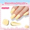 imageBeetles Neon Gel Nail Polish  Beetles Summer Voyage Sunstripe Summer Nails 6 Colors Summer Gel Nail Polish Set Soak Off UV LED Neon Nails LongLasting Manicure Salon DIY for HolidayK  Creme Yellow  Taste of Spring Butter Morning
