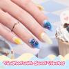 imageBeetles Neon Gel Nail Polish  Beetles Summer Voyage Sunstripe Summer Nails 6 Colors Summer Gel Nail Polish Set Soak Off UV LED Neon Nails LongLasting Manicure Salon DIY for HolidayD  Creme Blue  Blueberry Smoothie