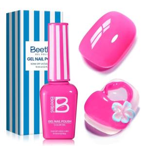 imageBeetles Neon Gel Nail Polish  Beetles Summer Voyage Sunstripe Summer Nails 6 Colors Summer Gel Nail Polish Set Soak Off UV LED Neon Nails LongLasting Manicure Salon DIY for Holiday0Bikini Pink