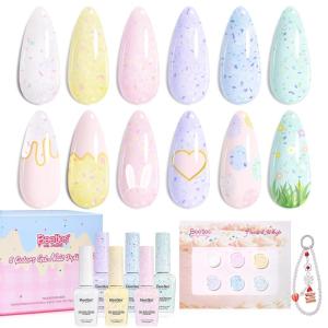 imageBeetles Neon Gel Nail Polish  Beetles Summer Voyage Sunstripe Summer Nails 6 Colors Summer Gel Nail Polish Set Soak Off UV LED Neon Nails LongLasting Manicure Salon DIY for HolidayEaster Pastel Whip