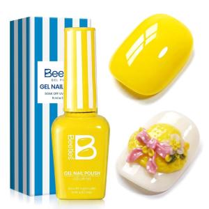 imageBeetles Neon Gel Nail Polish  Beetles Summer Voyage Sunstripe Summer Nails 6 Colors Summer Gel Nail Polish Set Soak Off UV LED Neon Nails LongLasting Manicure Salon DIY for Holiday0Lemon Stripe