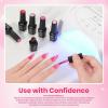 imageBeetles 4th of July Nails Gel Nail Polish Kit with U V Light 6 Colors Red White Blue Independence Day Nail Gift Set HEMAFree TPOFree Gel Polish Base Top Coat Stickers Nail Art Tools DIY for WomenLoves Prism