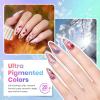 imageBeetles 4th of July Nails Gel Nail Polish Kit with U V Light 6 Colors Red White Blue Independence Day Nail Gift Set HEMAFree TPOFree Gel Polish Base Top Coat Stickers Nail Art Tools DIY for WomenYear in Shades