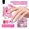 imageBeetles 4th of July Nails Gel Nail Polish Kit with U V Light 6 Colors Red White Blue Independence Day Nail Gift Set HEMAFree TPOFree Gel Polish Base Top Coat Stickers Nail Art Tools DIY for Women00 35 Colors Outfits