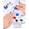 imageBeetles 4th of July Nails Gel Nail Polish Kit with U V Light 6 Colors Red White Blue Independence Day Nail Gift Set HEMAFree TPOFree Gel Polish Base Top Coat Stickers Nail Art Tools DIY for Women4th of July