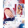 imageBeetles 4th of July Nails Gel Nail Polish Kit with U V Light 6 Colors Red White Blue Independence Day Nail Gift Set HEMAFree TPOFree Gel Polish Base Top Coat Stickers Nail Art Tools DIY for Women4th of July