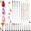 imageBeetles Deal Box Jelly Gel Nail Polish Set Summer Pink Milky White Black Green Cat Eye Jelly Veil Gel Polish Set HEMAFree TPOFree Base Top Coat 36 PCS 25 Colors UV LED Needed DIY Salon Home Gifts25pcs Nail Art Brushes