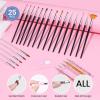 imageBeetles Deal Box Jelly Gel Nail Polish Set Summer Pink Milky White Black Green Cat Eye Jelly Veil Gel Polish Set HEMAFree TPOFree Base Top Coat 36 PCS 25 Colors UV LED Needed DIY Salon Home Gifts25pcs Nail Art Brushes