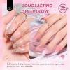 imageBeetles Deal Box Jelly Gel Nail Polish Set Summer Pink Milky White Black Green Cat Eye Jelly Veil Gel Polish Set HEMAFree TPOFree Base Top Coat 36 PCS 25 Colors UV LED Needed DIY Salon Home Gifts000Nude Paradise