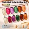 imageBeetles Green Spirit Cat Eye Gel Nail Polish Set  6 Colors Glitter Green Cat Eye Spring Gel Polish Kit Lime Emerald Olive Magnetic Shine Soak Off UV Manicure Gift for Women000Gilded Lull