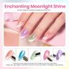 imageBeetles Green Spirit Cat Eye Gel Nail Polish Set  6 Colors Glitter Green Cat Eye Spring Gel Polish Kit Lime Emerald Olive Magnetic Shine Soak Off UV Manicure Gift for Women00Fairy Garden Cat Eye