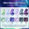 imageBeetles Green Spirit Cat Eye Gel Nail Polish Set  6 Colors Glitter Green Cat Eye Spring Gel Polish Kit Lime Emerald Olive Magnetic Shine Soak Off UV Manicure Gift for WomenKaleido Galaxy