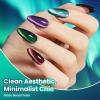 imageBeetles Green Spirit Cat Eye Gel Nail Polish Set  6 Colors Glitter Green Cat Eye Spring Gel Polish Kit Lime Emerald Olive Magnetic Shine Soak Off UV Manicure Gift for Women000Galaxy Beam