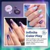imageBeetles Green Spirit Cat Eye Gel Nail Polish Set  6 Colors Glitter Green Cat Eye Spring Gel Polish Kit Lime Emerald Olive Magnetic Shine Soak Off UV Manicure Gift for WomenKaleido Galaxy