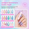 imageBeetles Green Spirit Cat Eye Gel Nail Polish Set  6 Colors Glitter Green Cat Eye Spring Gel Polish Kit Lime Emerald Olive Magnetic Shine Soak Off UV Manicure Gift for WomenPink  Purple  Orange