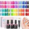 imageBeetles Deal Box Jelly Gel Nail Polish Set Summer Pink Milky White Black Green Cat Eye Jelly Veil Gel Polish Set HEMAFree TPOFree Base Top Coat 36 PCS 25 Colors UV LED Needed DIY Salon Home GiftsIsland Holiday