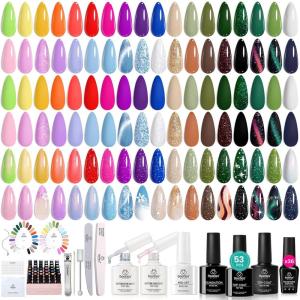 imageBeetles 4th of July Nails Gel Nail Polish Kit with U V Light 6 Colors Red White Blue Independence Day Nail Gift Set HEMAFree TPOFree Gel Polish Base Top Coat Stickers Nail Art Tools DIY for WomenTravel Diary