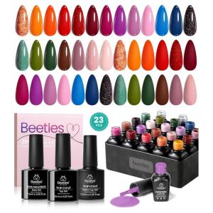 imageBeetles Deal Box Jelly Gel Nail Polish Set Summer Pink Milky White Black Green Cat Eye Jelly Veil Gel Polish Set HEMAFree TPOFree Base Top Coat 36 PCS 25 Colors UV LED Needed DIY Salon Home Gifts00 20 olors 2024 Nail TrendyHot Sale