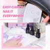 imageBeetles 2 Colors 8ML White Pink Gel Nail Polish Kit with U V Light 6 Pcs Gel Polish Set French Tip DIY Manicure Kit with Base amp Top Coat Nail File for Beginners Soak Off Gifts for Women02 1 ColorNude Pink