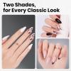 imageBeetles 2 Colors 8ML White Pink Gel Nail Polish Kit with U V Light 6 Pcs Gel Polish Set French Tip DIY Manicure Kit with Base amp Top Coat Nail File for Beginners Soak Off Gifts for Women2 ColorWhite and Black
