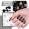 imageBeetles 2 Colors 8ML White Pink Gel Nail Polish Kit with U V Light 6 Pcs Gel Polish Set French Tip DIY Manicure Kit with Base amp Top Coat Nail File for Beginners Soak Off Gifts for Women0  1 ColorBlack
