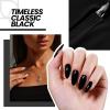 imageBeetles 2 Colors 8ML White Pink Gel Nail Polish Kit with U V Light 6 Pcs Gel Polish Set French Tip DIY Manicure Kit with Base amp Top Coat Nail File for Beginners Soak Off Gifts for Women0  1 ColorBlack