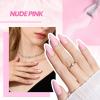 imageBeetles 2 Colors 8ML White Pink Gel Nail Polish Kit with U V Light 6 Pcs Gel Polish Set French Tip DIY Manicure Kit with Base amp Top Coat Nail File for Beginners Soak Off Gifts for Women02 1 ColorNude Pink