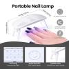 imageBeetles 2 Colors 8ML White Pink Gel Nail Polish Kit with U V Light 6 Pcs Gel Polish Set French Tip DIY Manicure Kit with Base amp Top Coat Nail File for Beginners Soak Off Gifts for Women0  1 ColorBlack