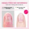 imageBeetles 22 Pcs HEMAFree Gel Nail Kit with U V Light  6 Color Pink Nude Red Pearl White Gel Polish Set Ethereal Glow GiftReady Package DIY Salon Portable Manicure Kit Mothers Day Gifts for WomenHemaFreeLight Pink