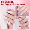 imageBeetles 22 Pcs HEMAFree Gel Nail Kit with U V Light  6 Color Pink Nude Red Pearl White Gel Polish Set Ethereal Glow GiftReady Package DIY Salon Portable Manicure Kit Mothers Day Gifts for WomenTimeless Charm