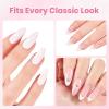 imageBeetles 22 Pcs HEMAFree Gel Nail Kit with U V Light  6 Color Pink Nude Red Pearl White Gel Polish Set Ethereal Glow GiftReady Package DIY Salon Portable Manicure Kit Mothers Day Gifts for WomenHemaFreeLight Pink
