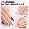 imageBeetles 22 Pcs HEMAFree Gel Nail Kit with U V Light  6 Color Pink Nude Red Pearl White Gel Polish Set Ethereal Glow GiftReady Package DIY Salon Portable Manicure Kit Mothers Day Gifts for WomenHemaFreeWhite and Black