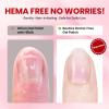 imageBeetles 22 Pcs HEMAFree Gel Nail Kit with U V Light  6 Color Pink Nude Red Pearl White Gel Polish Set Ethereal Glow GiftReady Package DIY Salon Portable Manicure Kit Mothers Day Gifts for WomenTimeless Charm