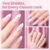 imageBeetles 22 Pcs HEMAFree Gel Nail Kit with U V Light  6 Color Pink Nude Red Pearl White Gel Polish Set Ethereal Glow GiftReady Package DIY Salon Portable Manicure Kit Mothers Day Gifts for WomenHemaFreeWhite and Pink