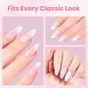 imageBeetles 22 Pcs HEMAFree Gel Nail Kit with U V Light  6 Color Pink Nude Red Pearl White Gel Polish Set Ethereal Glow GiftReady Package DIY Salon Portable Manicure Kit Mothers Day Gifts for WomenHemaFreeWhite