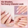 imageBeetles 22 Pcs HEMAFree Gel Nail Kit with U V Light  6 Color Pink Nude Red Pearl White Gel Polish Set Ethereal Glow GiftReady Package DIY Salon Portable Manicure Kit Mothers Day Gifts for WomenEthereal Glow