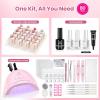 imageBeetles Deal Box Gel Nail Polish Kit with U V Light  20 Colors Gel Polish 40 Pcs Mix amp Muse Nail Kit with TPO amp HEMA Free Base and Top Coat DIY Nails Supplies Home Salon Manicure Set Gifts for Women1Sheer Daylight