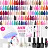 imageBeetles Deal Box Gel Nail Polish Kit with U V Light  20 Colors Gel Polish 40 Pcs Mix amp Muse Nail Kit with TPO amp HEMA Free Base and Top Coat DIY Nails Supplies Home Salon Manicure Set Gifts for Women1  Vivid Seasons