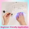 imageBeetles Deal Box Gel Nail Polish Kit with U V Light  20 Colors Gel Polish 40 Pcs Mix amp Muse Nail Kit with TPO amp HEMA Free Base and Top Coat DIY Nails Supplies Home Salon Manicure Set Gifts for WomenCold Shoulder